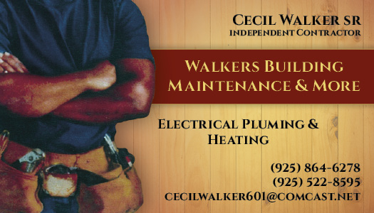 recreation of Cecil Walkers card